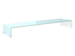 Suporte de TV/monitores em vidro 120x30x13 cm verde PT175403