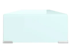Suporte de TV/monitores em vidro 80x30x13 cm verde PT650203