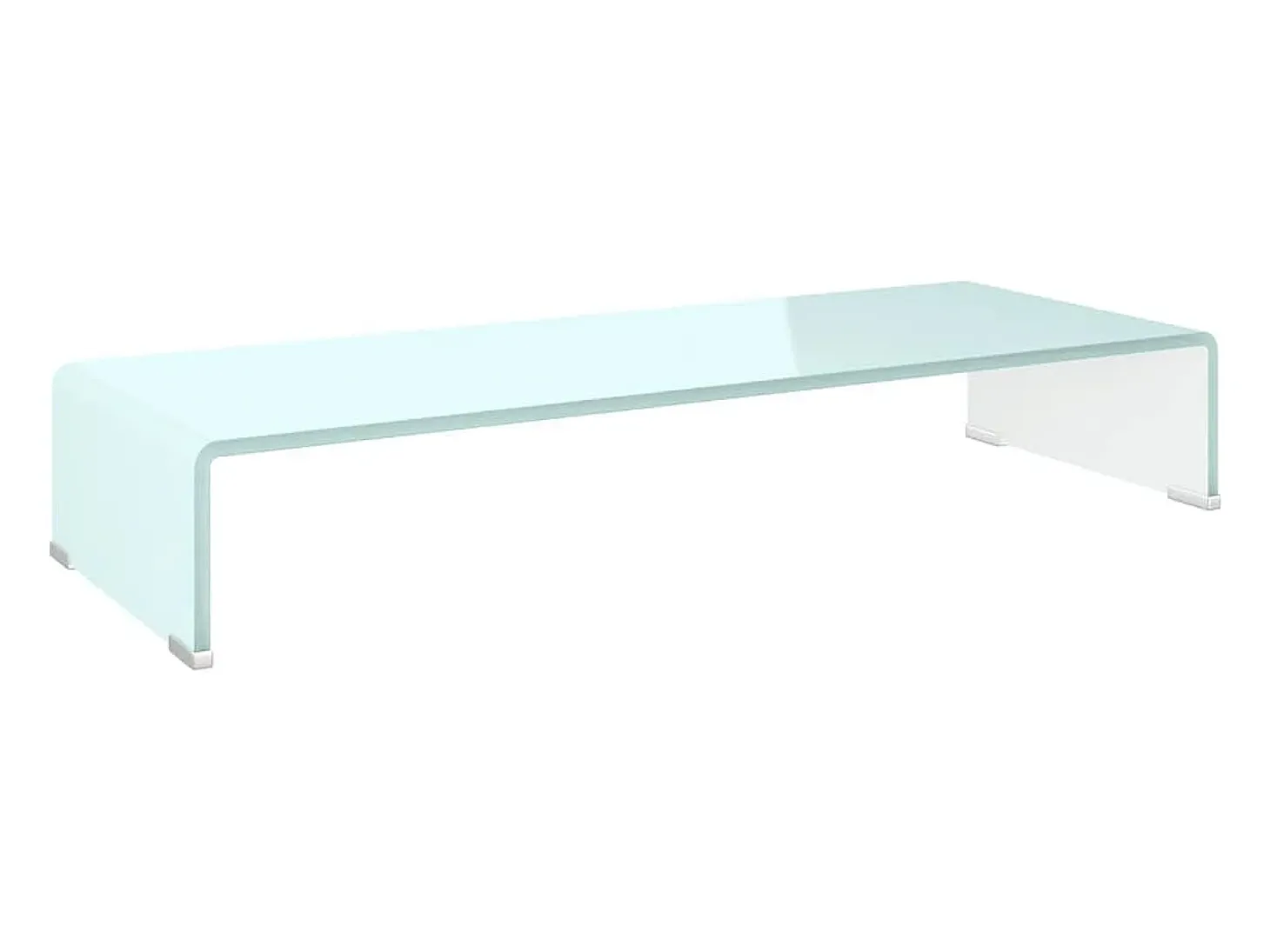 Suporte de TV/monitores em vidro 80x30x13 cm verde PT650203