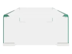 Suporte de TV/monitores em vidro transparente 60x25x11 cm PT883246