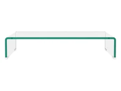 Suporte de TV/monitores em vidro transparente 60x25x11 cm PT883246
