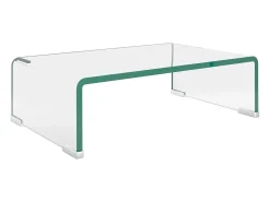 Suporte de TV/monitores em vidro transparente 40x25x11 cm PT538859