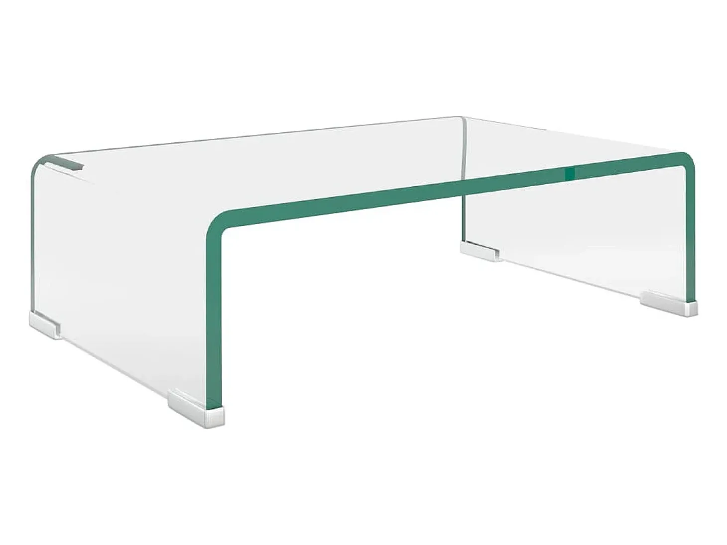 Suporte de TV/monitores em vidro transparente 40x25x11 cm PT538859