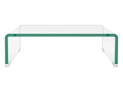 Suporte de TV/monitores em vidro transparente 40x25x11 cm PT538859