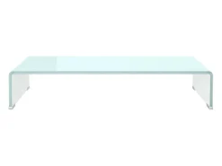 Suporte de TV/monitores em vidro 70x30x13 cm verde PT856191