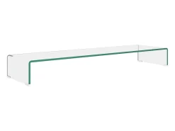 Suporte de TV/monitores em vidro transparente 110x30x13 cm PT232461