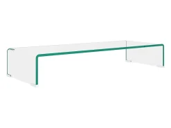 Suporte de TV/monitores em vidro transparente 80x30x13 cm PT536744