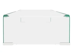 Suporte de TV/monitores em vidro transparente 80x30x13 cm PT536744