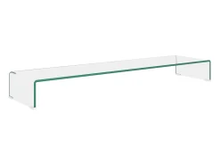 Suporte de TV/monitores em vidro transparente 120x30x13 cm PT756002