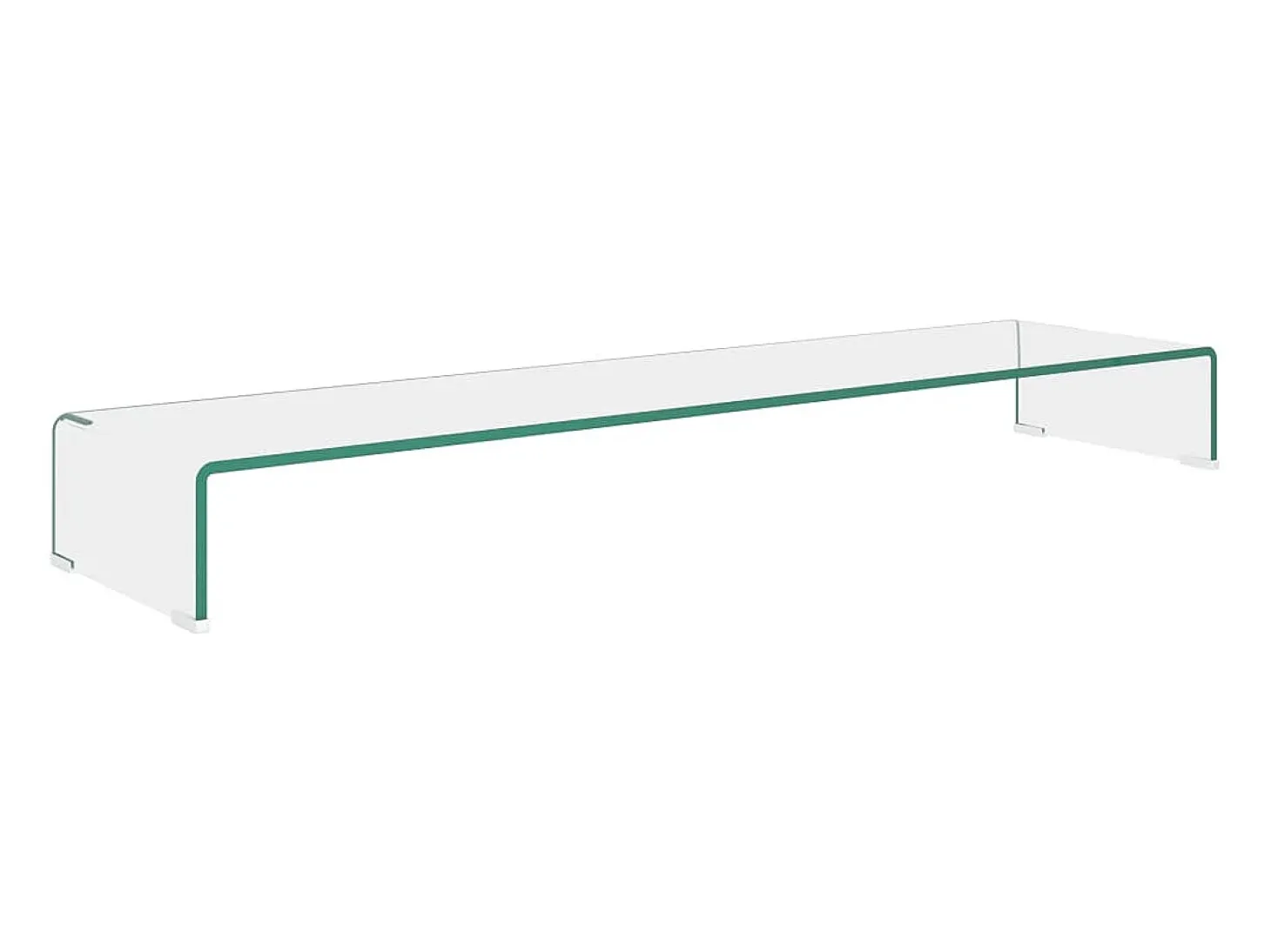Suporte de TV/monitores em vidro transparente 120x30x13 cm PT756002