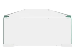 Suporte de TV/monitores em vidro transparente 120x30x13 cm PT756002