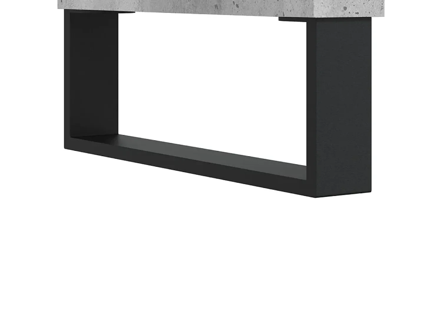 Suporte multimídia para TV prateleira para TV aparador para TV sala de jantar sala de estar quarto 100 x 34,5 x 44,5 cm madeira industrializada cinza 02_0025478