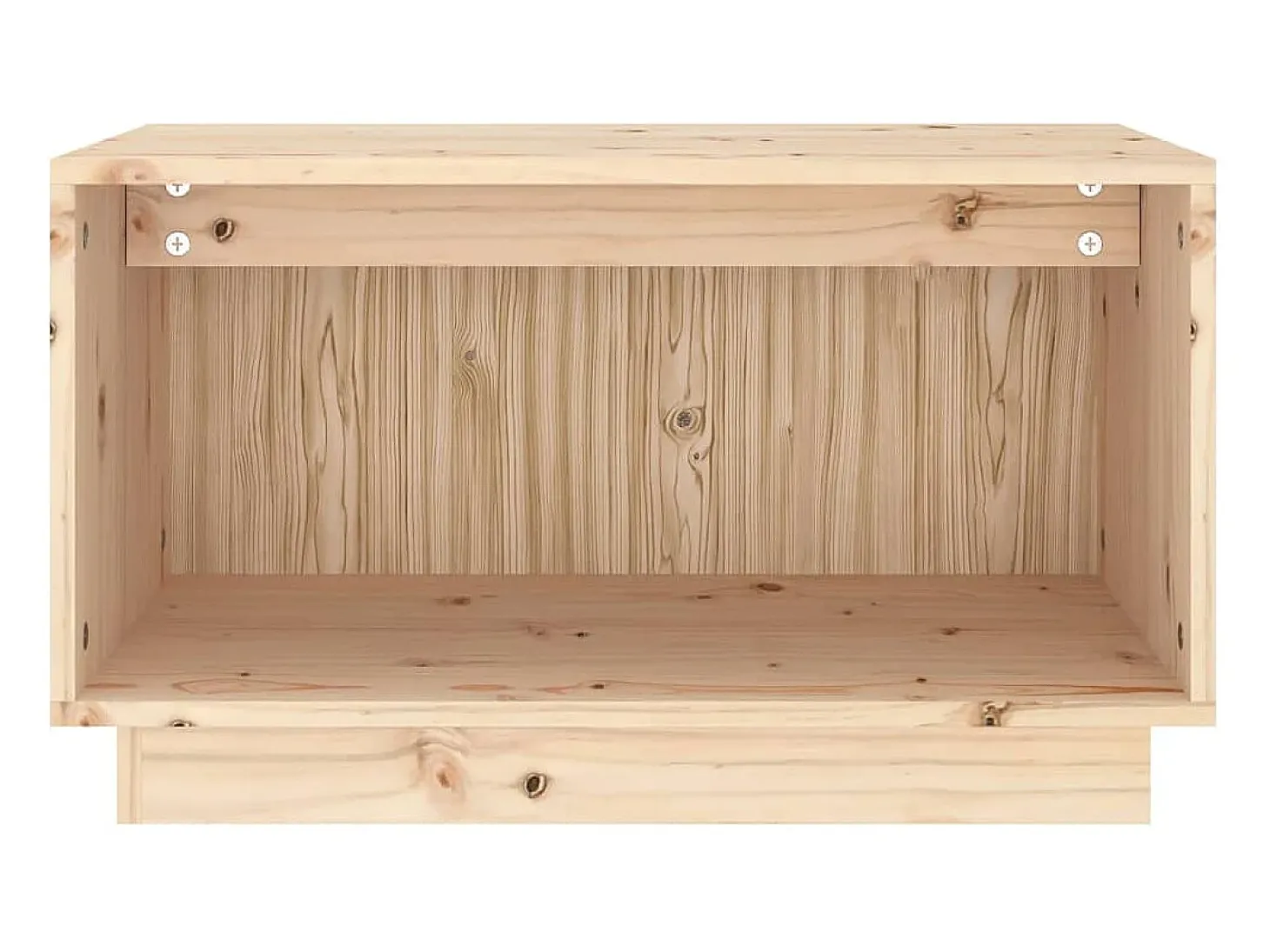 Suporte multimídia para TV prateleira para TV aparador armário para TV sala de jantar sala de estar quarto 60 x 35 x 35 cm madeira maciça de pinho marrom 02_0026134