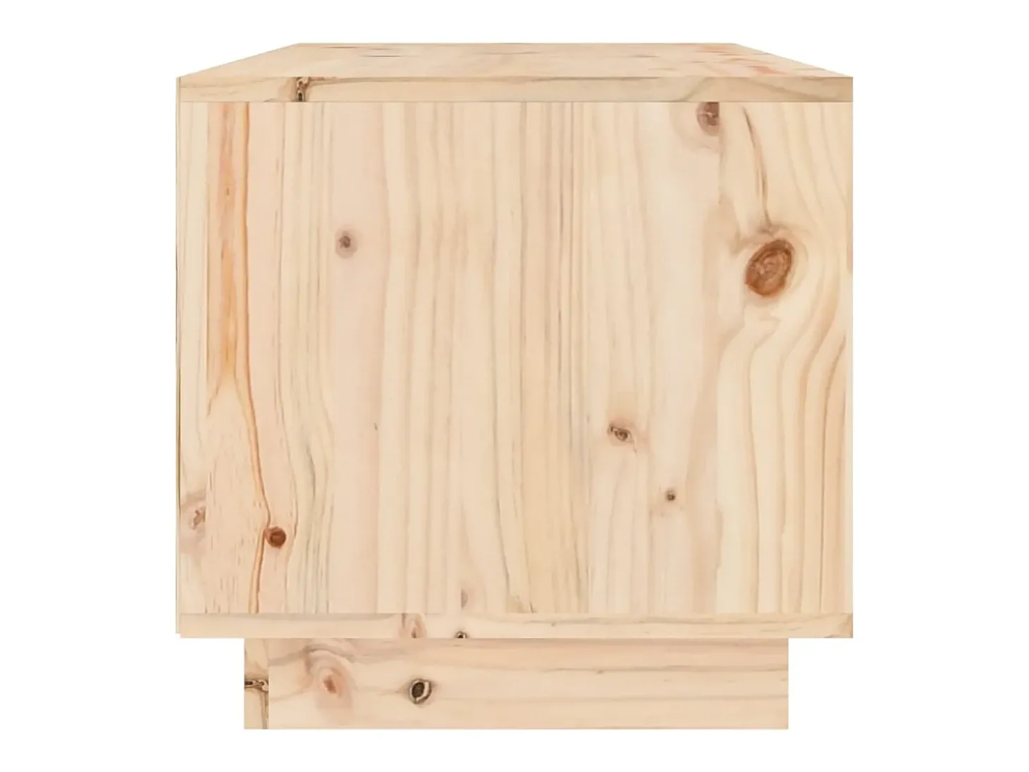 Suporte multimídia para TV prateleira para TV aparador armário para TV sala de jantar sala de estar quarto 60 x 35 x 35 cm madeira maciça de pinho marrom 02_0026134