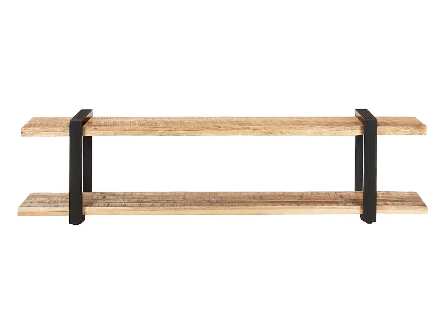 Suporte multimídia para TV prateleira para TV armário para TV sala de jantar sala de estar quarto 160 x 40 x 40 cm madeira maciça de manga marrom natural 02_0026073
