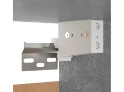 Suporte multimídia para TV prateleira para TV aparador para TV sala de jantar sala de estar quarto 30,5 x 30 x 90 cm madeira industrializada cinza 02_0026125