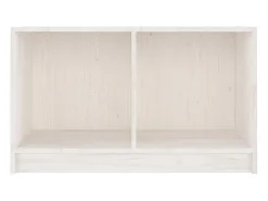 Suporte multimídia para TV prateleira para TV aparador armário para TV sala de jantar sala de estar quarto 70 x 33 x 42 cm madeira maciça de pinho branco 02_0026176
