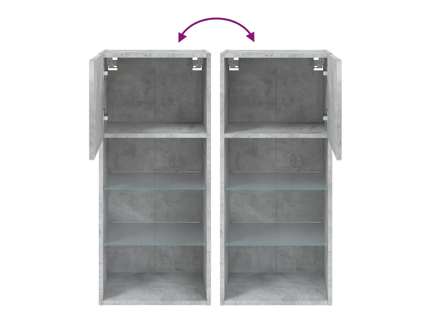 Suporte multimídia para TV prateleira para TV aparador armário para TV sala de jantar sala de estar quarto com luzes LED 40,5 x 30 x 90 cm cinza 02_0026603