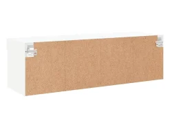 Suporte multimídia para TV prateleira para TV aparador armário para TV sala de jantar sala de estar quarto com luzes LED 100 x 30 x 30 cm branco 02_0026505