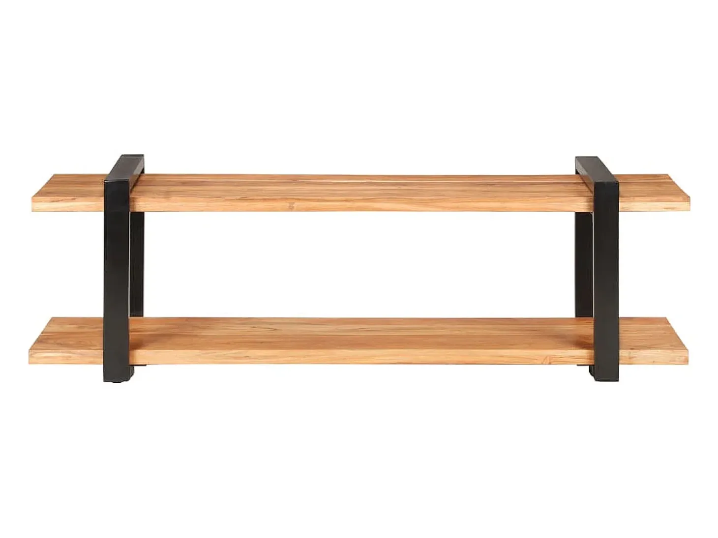 Suporte multimídia para TV prateleira para TV aparador para TV para sala de jantar sala de estar quarto 130 x 40 x 40 cm madeira maciça de acácia marrom 02_0025896