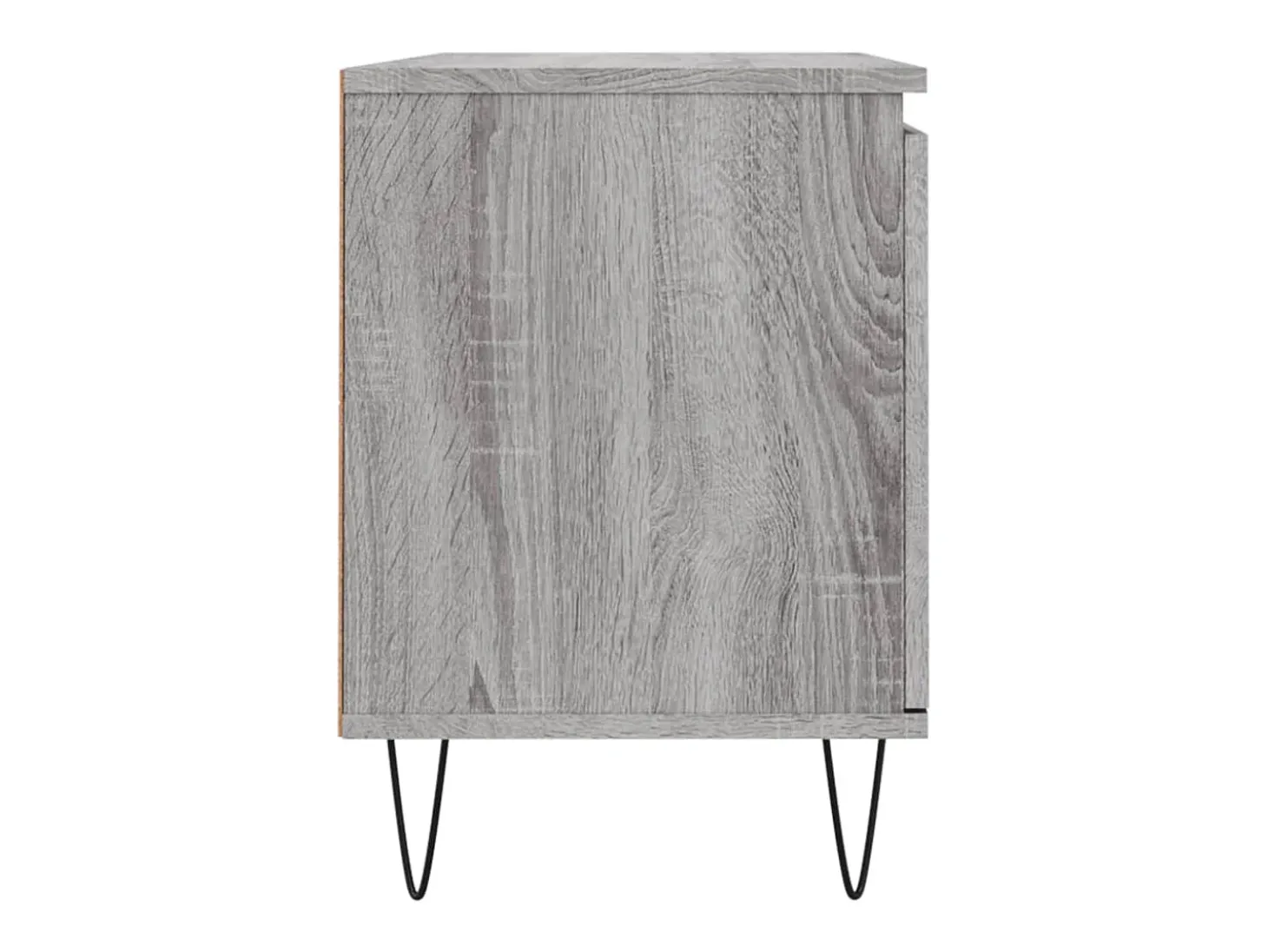 Suporte multimídia para TV prateleira para TV aparador para TV sala de jantar sala de estar quarto Sonoma 104 x 35 x 50 cm madeira industrializada cinza 02_0028374