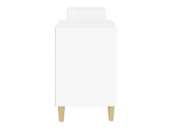 Suporte multimídia para TV prateleira para TV aparador armário para TV sala de jantar sala de estar quarto 160 x 35 x 55 cm madeira engenheirada branca 02_0026059