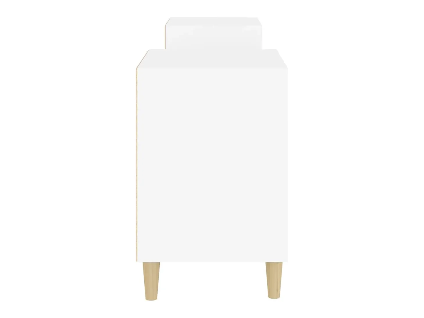 Suporte multimídia para TV prateleira para TV aparador armário para TV sala de jantar sala de estar quarto 160 x 35 x 55 cm madeira engenheirada branca 02_0026059