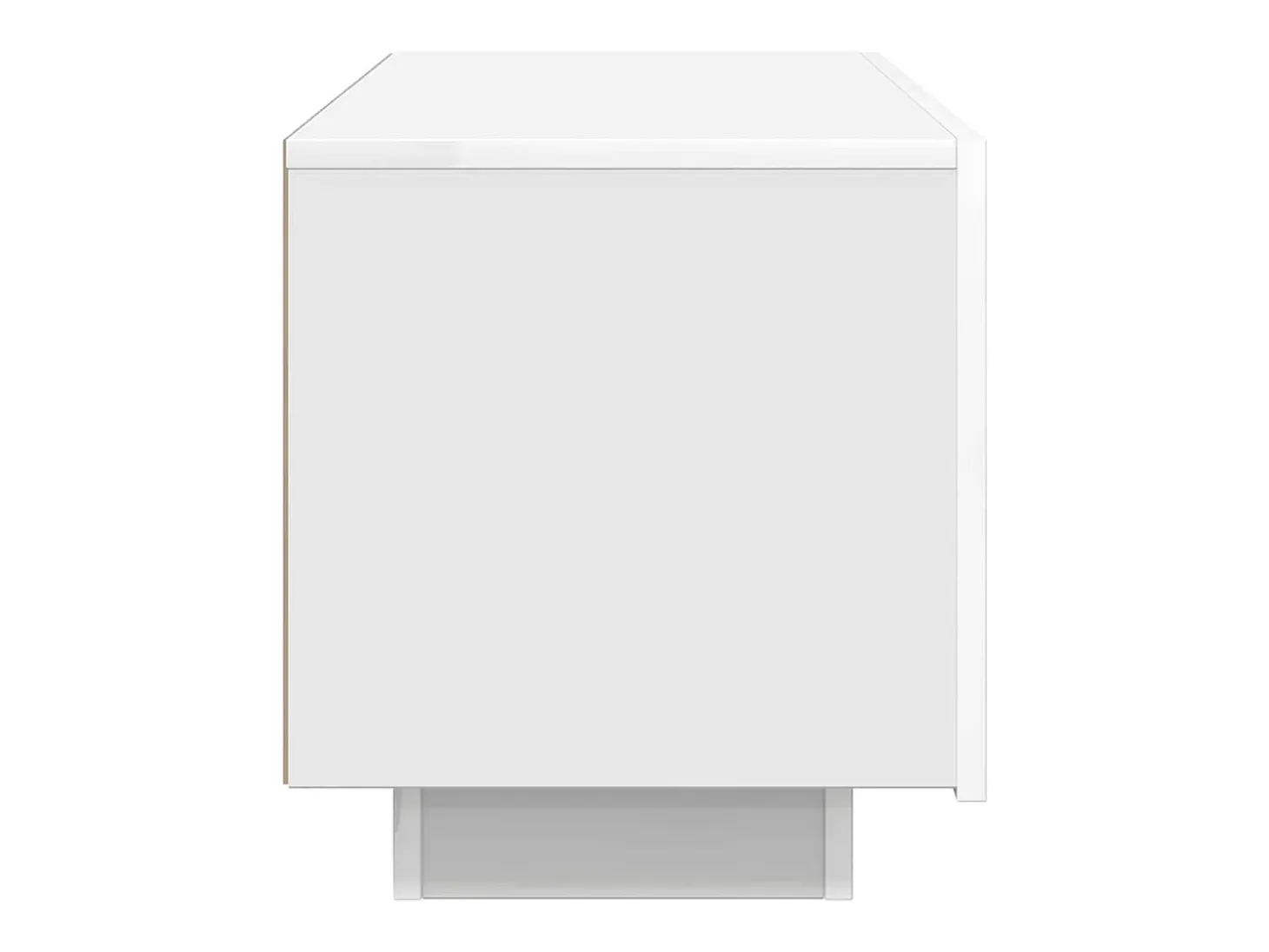 Suporte multimídia para TV prateleira para TV móvel para TV sala de jantar sala de estar quarto 100 x 35 x 40 cm aglomerado branco 02_0025481