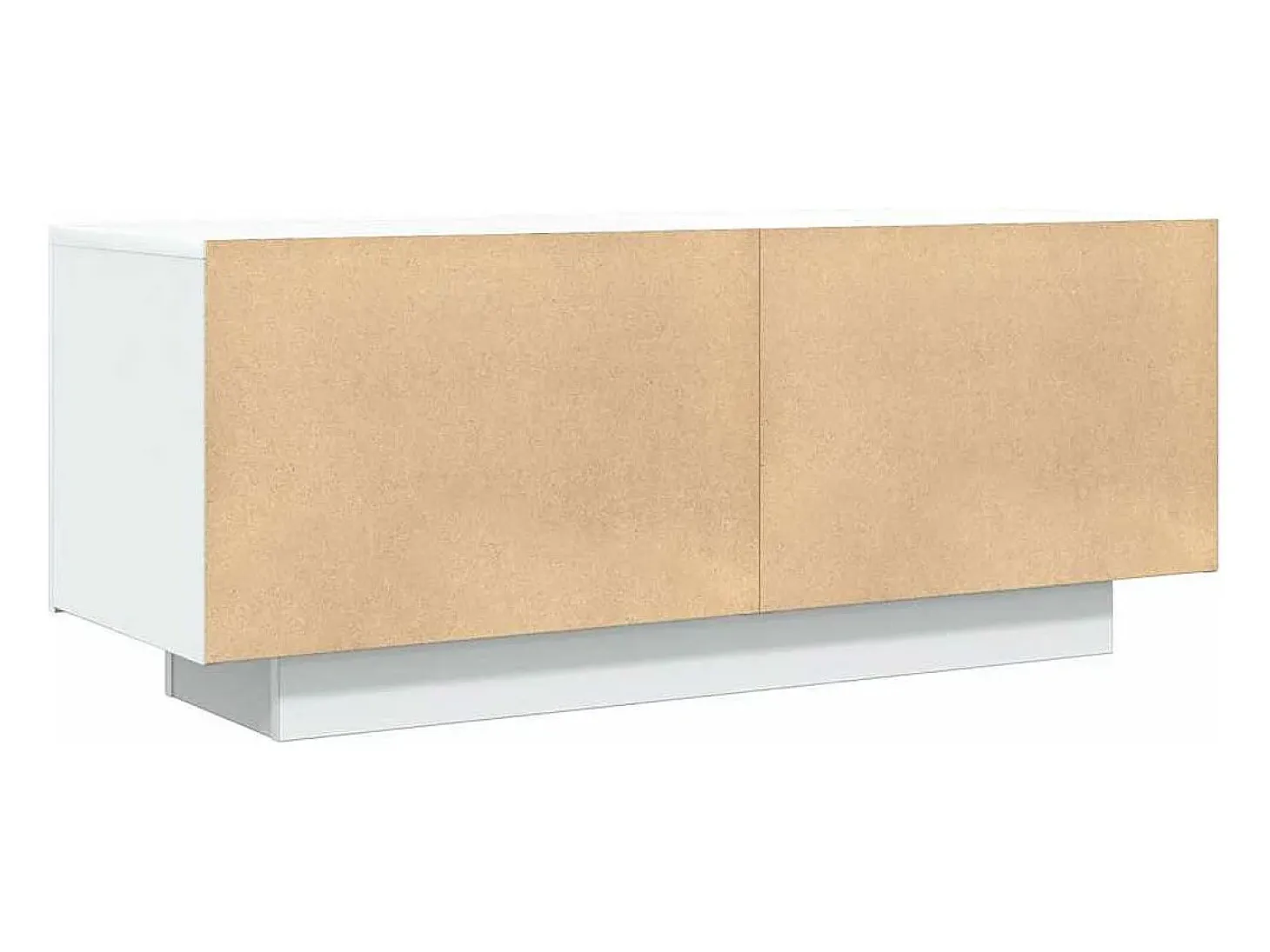 Suporte multimídia para TV prateleira para TV móvel para TV sala de jantar sala de estar quarto 100 x 35 x 40 cm aglomerado branco 02_0025481