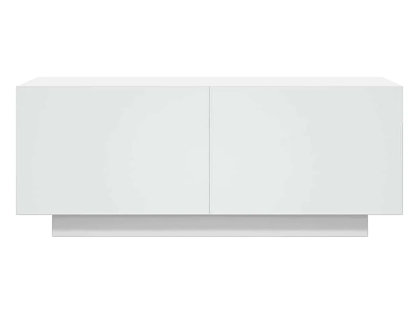 Suporte multimídia para TV prateleira para TV móvel para TV sala de jantar sala de estar quarto 100 x 35 x 40 cm aglomerado branco 02_0025481