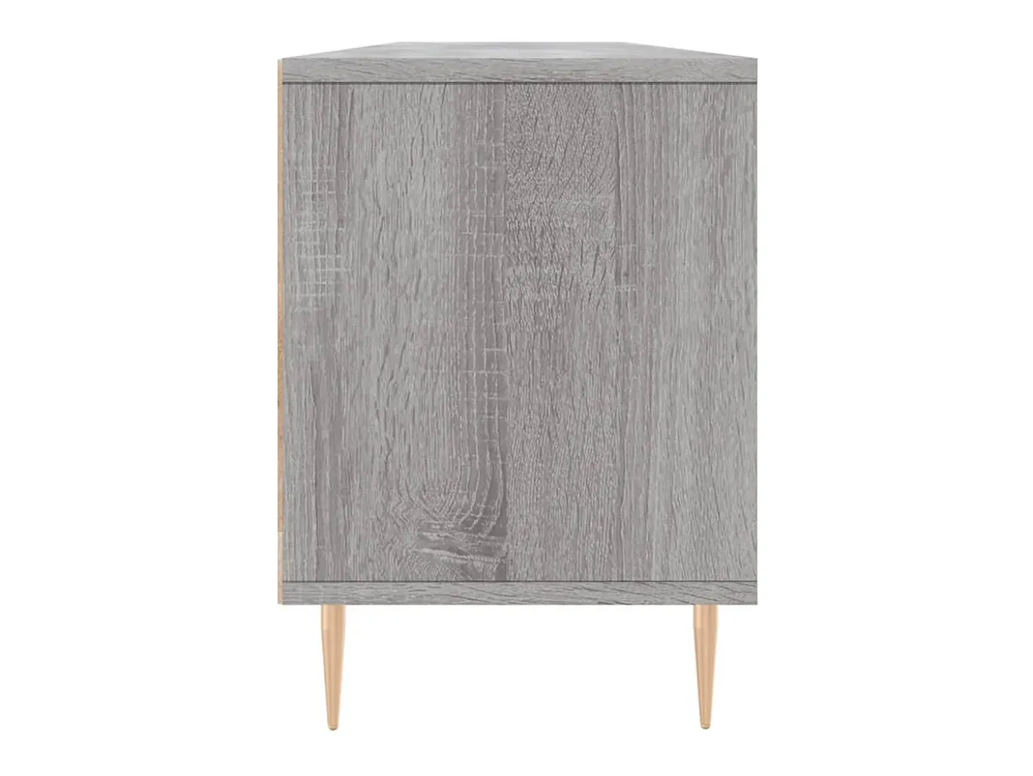 Suporte multimídia para TV prateleira para TV móvel para TV sala de jantar sala de estar quarto Sonoma 150 x 30 x 44,5 cm madeira industrializada cinza 02_0028398