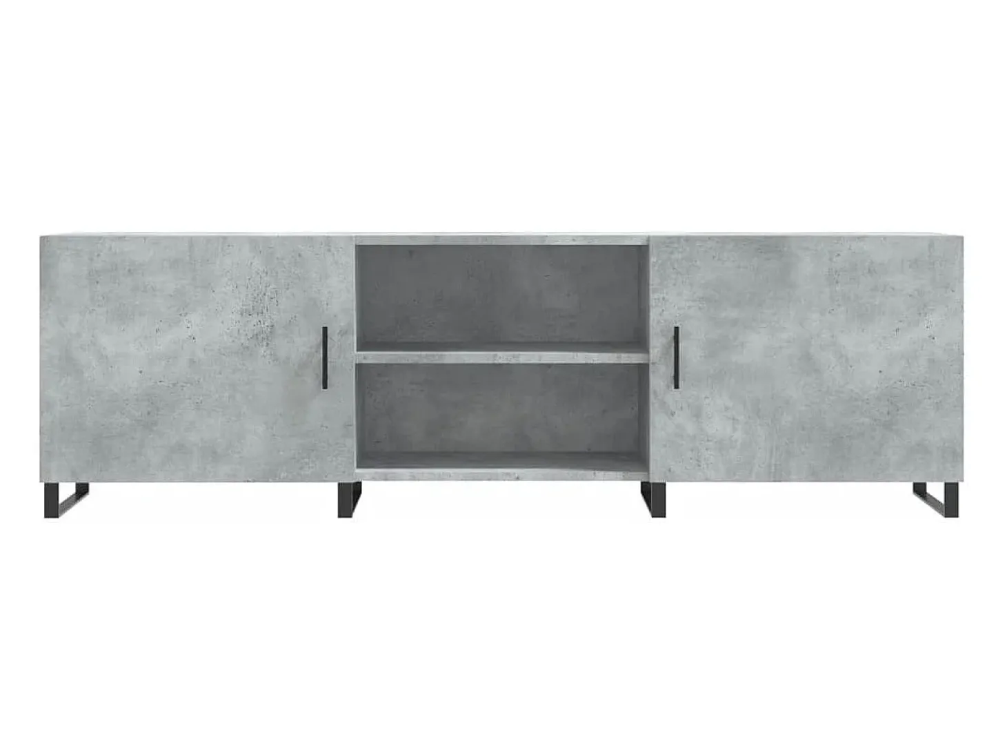 Suporte multimídia para TV prateleira para TV aparador armário para TV sala de jantar sala de estar quarto 150 x 30 x 50 cm madeira industrializada cinza 02_0026000