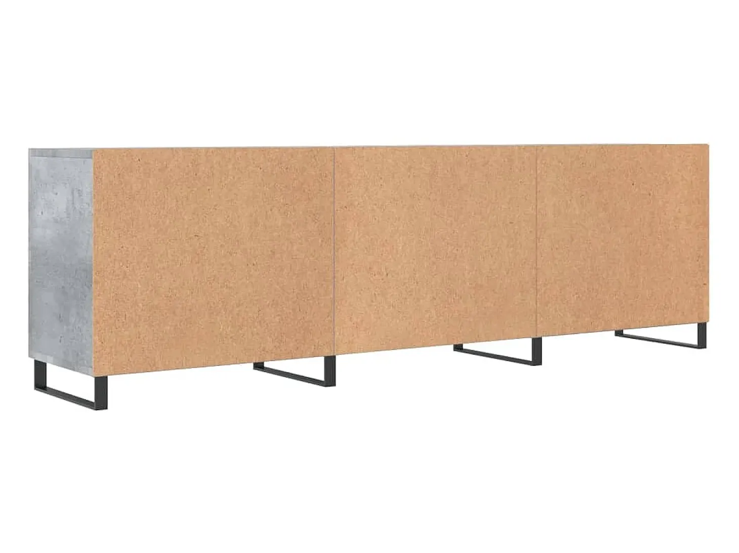 Suporte multimídia para TV prateleira para TV aparador armário para TV sala de jantar sala de estar quarto 150 x 30 x 50 cm madeira industrializada cinza 02_0026000