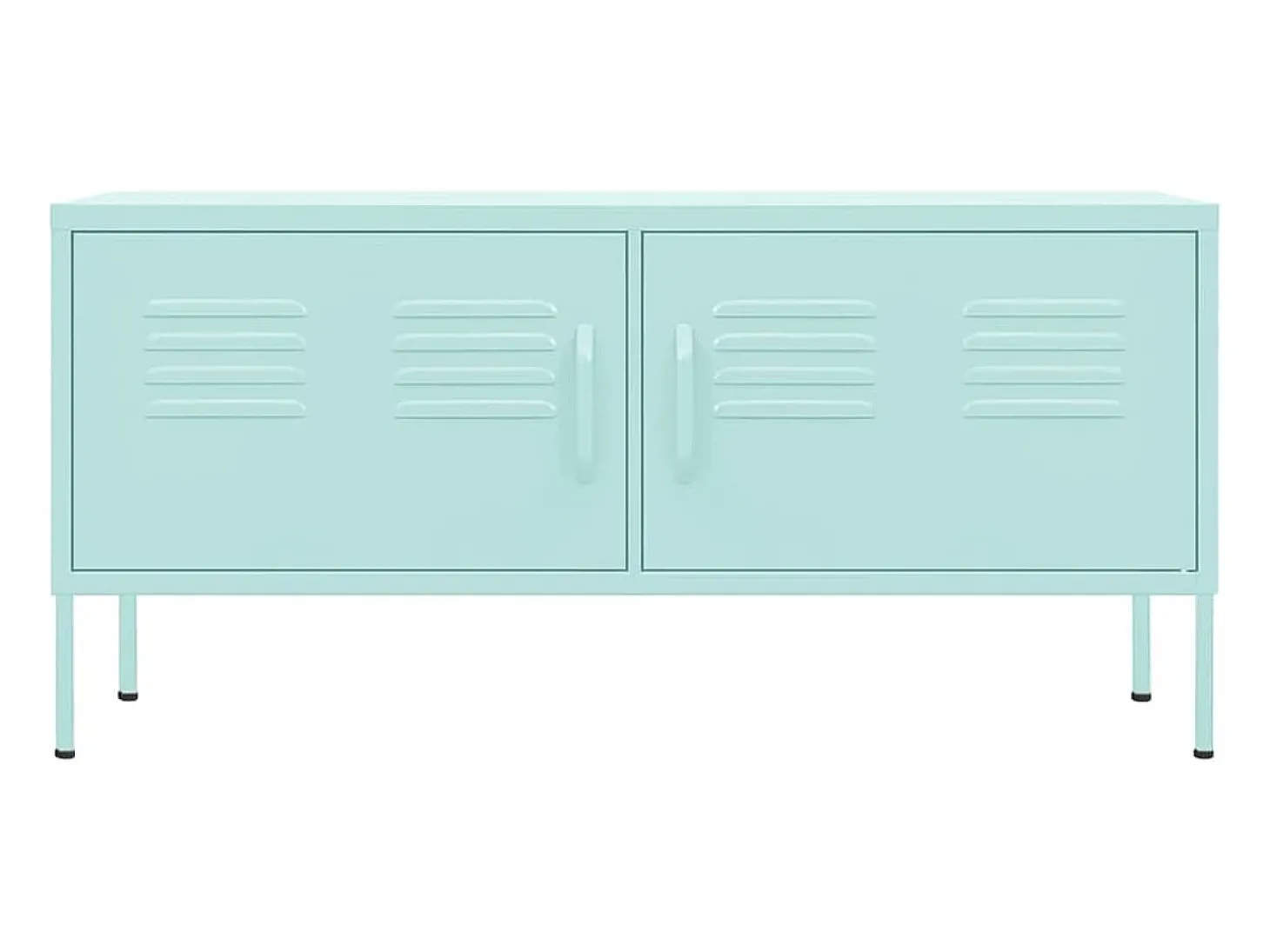 Suporte multimídia para TV prateleira para TV armário para TV sala de jantar sala de estar quarto verde menta 105 x 35 x 50 cm aço verde 02_0027689