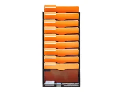 Suporte Mural SucceBuy File Wall Shelf Mesh Wall File Holder 1 Peça 10 Bolsas para Escritório e Escola