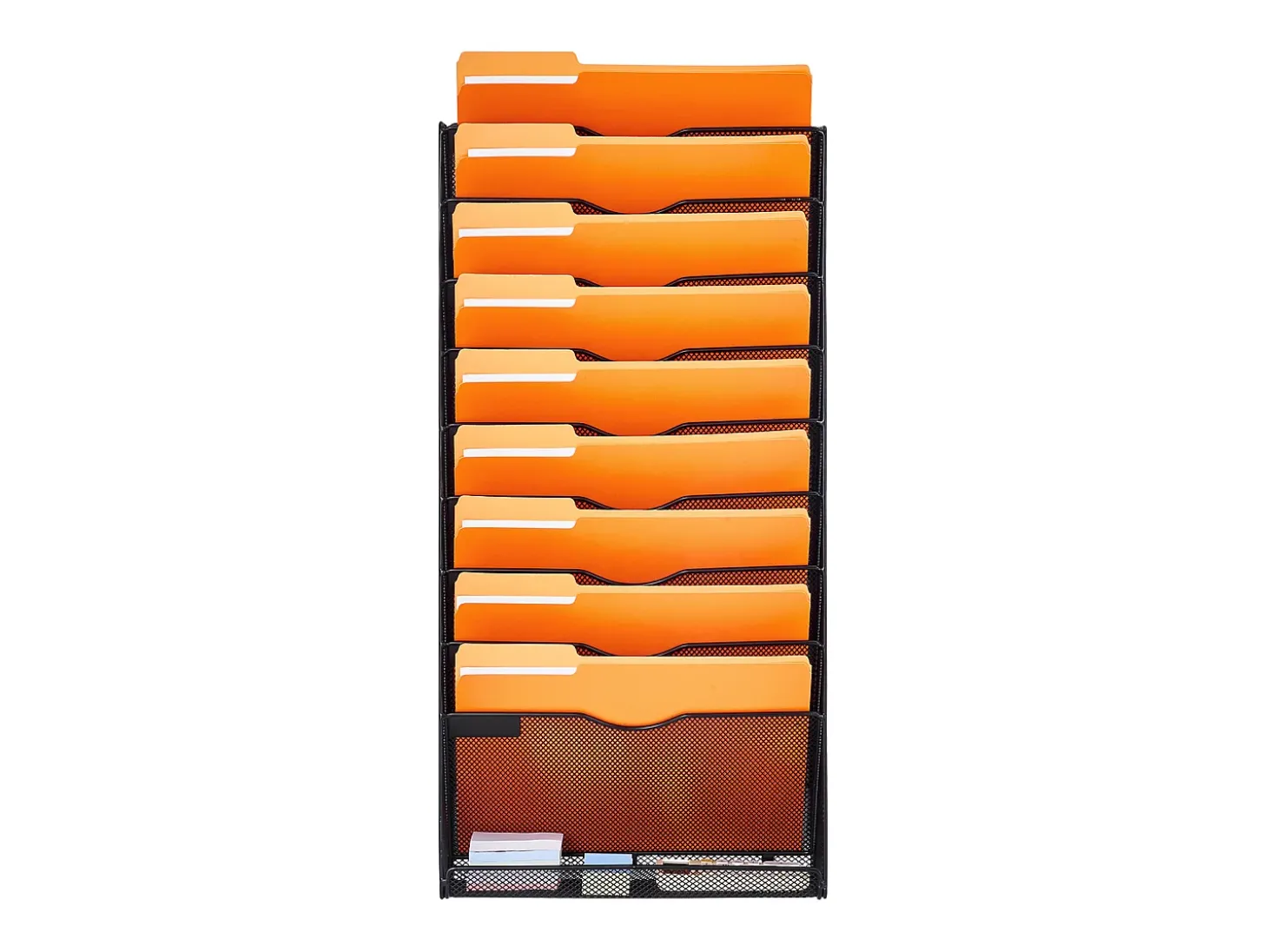 Suporte Mural SucceBuy File Wall Shelf Mesh Wall File Holder 1 Peça 10 Bolsas para Escritório e Escola