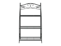 Suporte para flores 56x30x96 cm aço preto PT765212