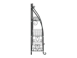 Suporte para flores 56x30x96 cm aço preto PT765212
