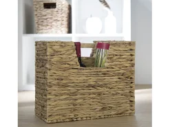 Suporte para Jornais 40x34x20 cm Natural em Capim Marinho