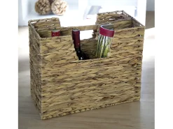 Suporte para Jornais 40x34x20 cm Natural em Capim Marinho
