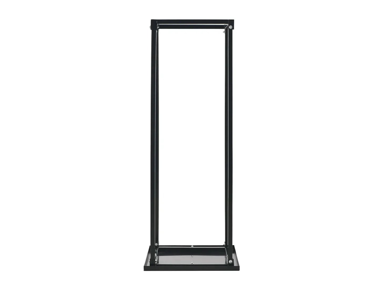 Suporte para lenha com base 37x37x113 cm aço preto PT687216