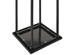 Suporte para lenha com base 37x37x113 cm aço preto PT687216