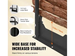 Suporte para Lenha Exterior SucceBuy de 2,6 M (8,5 Pés), 2,5 M (102 Pol.) x 36,6 M (14,2Pol.) x 117,5 Cm (46,1 Pol.), com Tampa e Suporte Resistente.