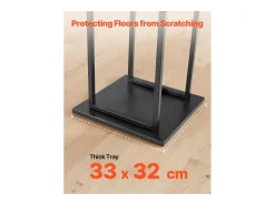 Suporte para Lenha SucceBuy de Aquecimento, 33 x 32 x 112 cm, Armazenamento de Lenha Interno, Capacidade de Carga 45,4 kg, Suporte de Armazenamento para Lenha Alto