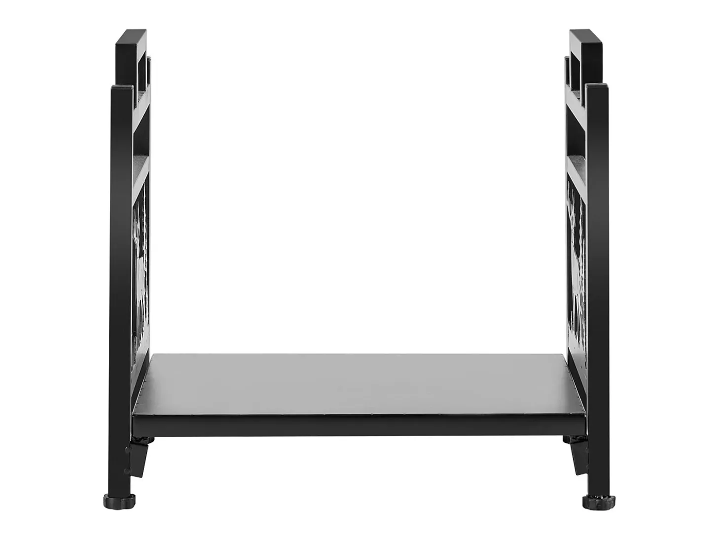 Suporte para Lenha SucceBuy de Aquecimento Interno, Armazenamento de Lenha Curvo 45 x 31.5 x 41.5 cm, com Suporte de Lona, Capacidade de Carga 18,1 kg