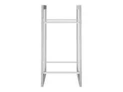 Suporte para lenha 80x28x86 cm aço inoxidável PT928863