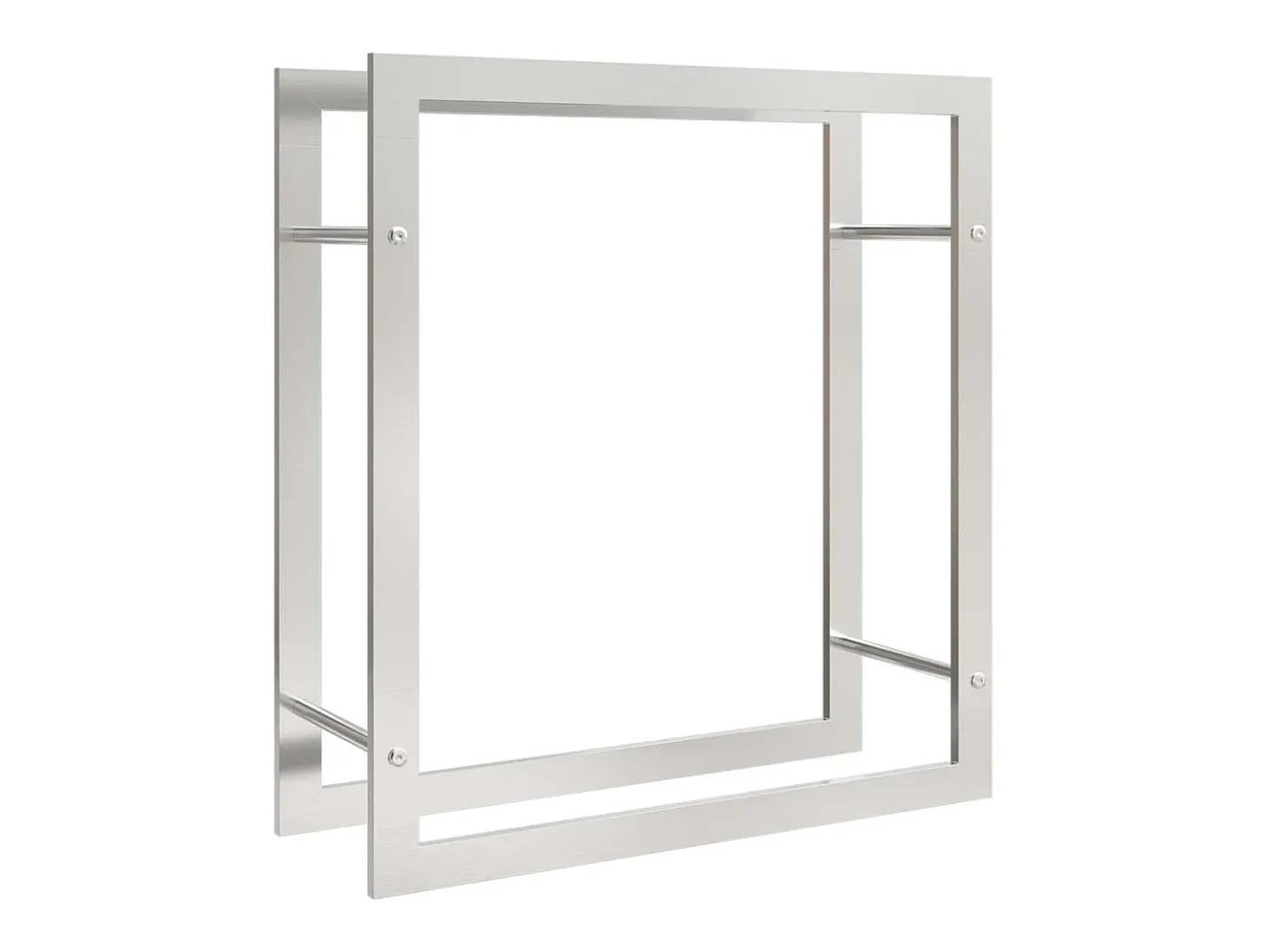 Suporte para lenha 80x28x86 cm aço inoxidável PT928863