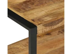 Suporte para roupas 80x40x190cm madeira mangueira maciça áspera
