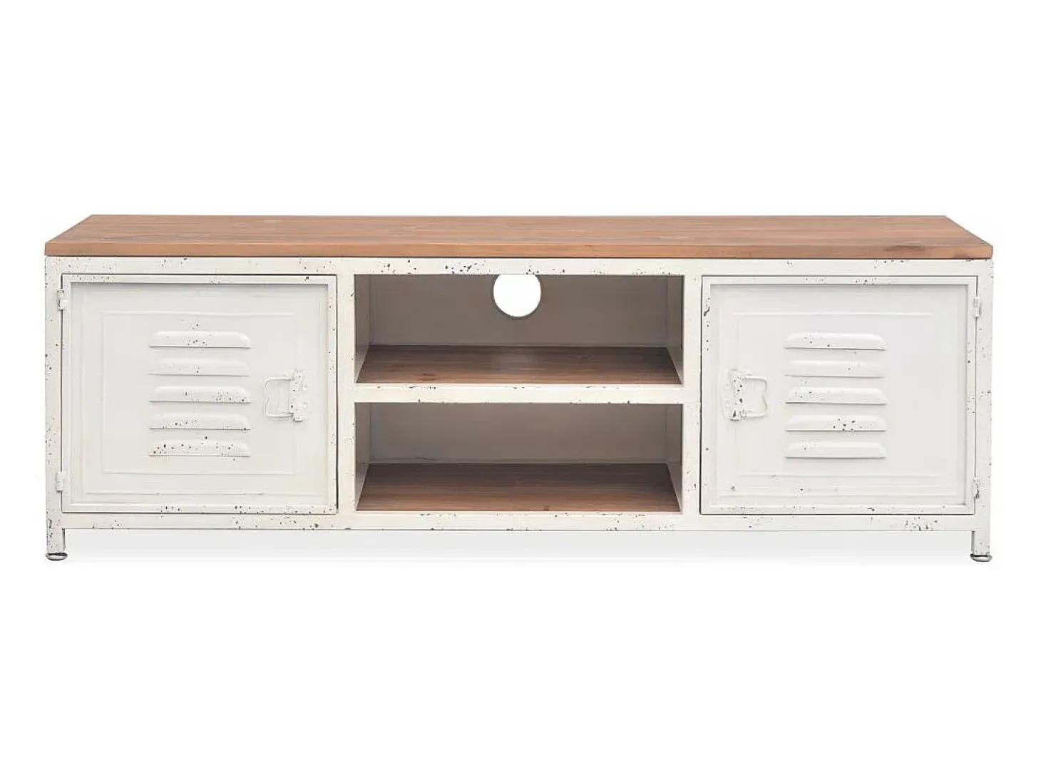 Suporte para TV aparador design prático unidade de TV branca de 120 cm 2502292