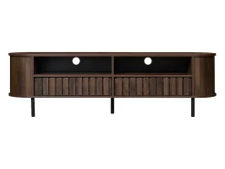 Suporte para TV com 2 gavetas - Madeira MDF - Cor castanho